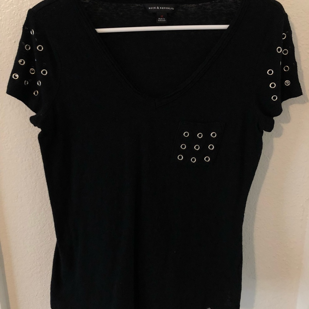 Rock and Republic Black T-Shirt